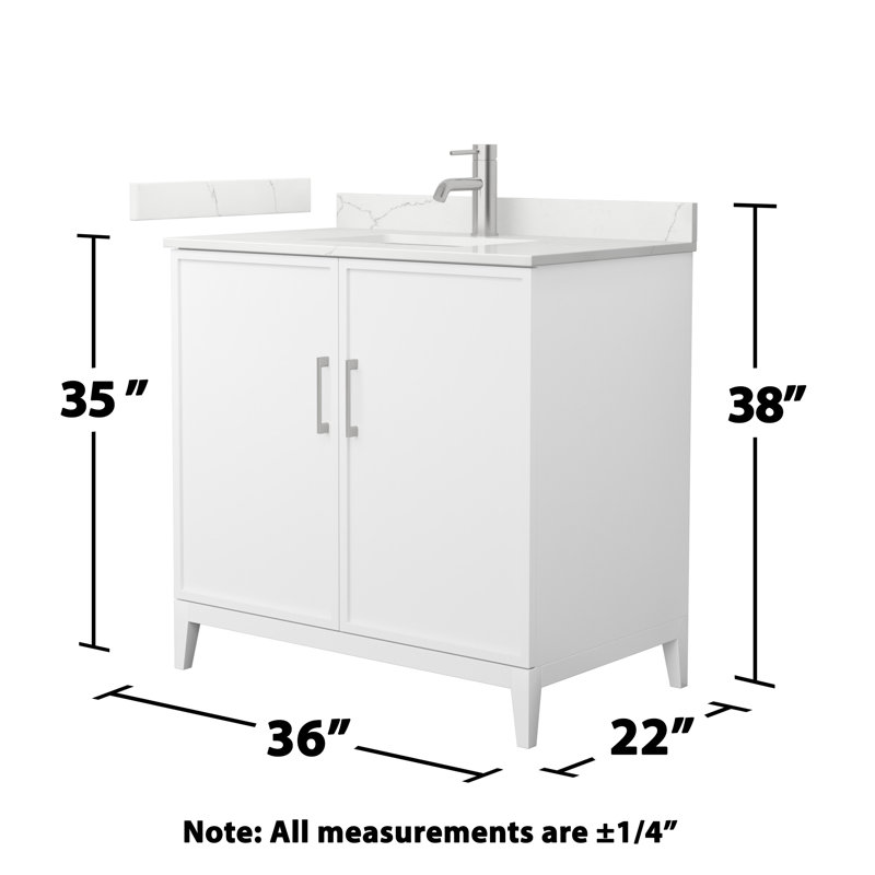Elan 36'' W Vanity, Brushed Nickel, Single
