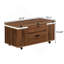 Ensemble de tables basses à plateau relevable multifonctionnel avec rangement caché et tabourets, idéal pour transformer les espaces de vie et maximiser l'utilité-515867021