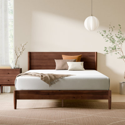 Whitman Low Profile Mid-Century Modern Platform Bed