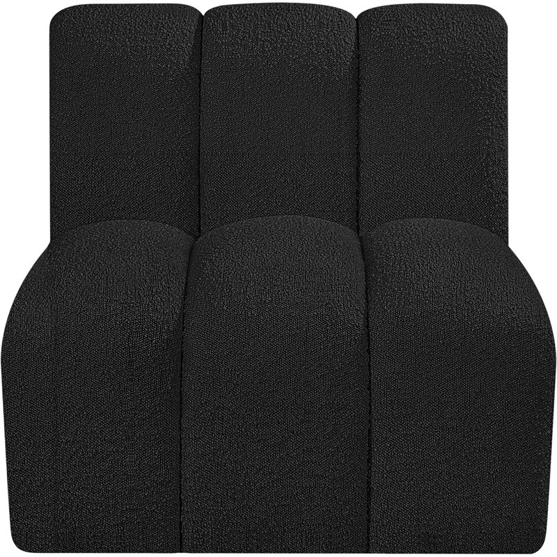 Chaise d'appoint rembourrée Issei, Noir
