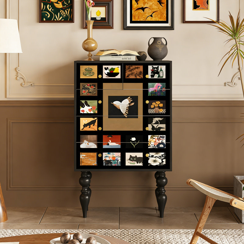 Armoire de rangement à 5 tiroirs French
