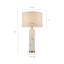 Lampe de table en albâtre