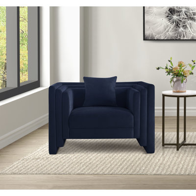 Chaise rembourrée en tissu Jalice Chenille