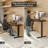 Hand Crank Standing Desk with 55" Tabletop - Black Base-884528178-884528182