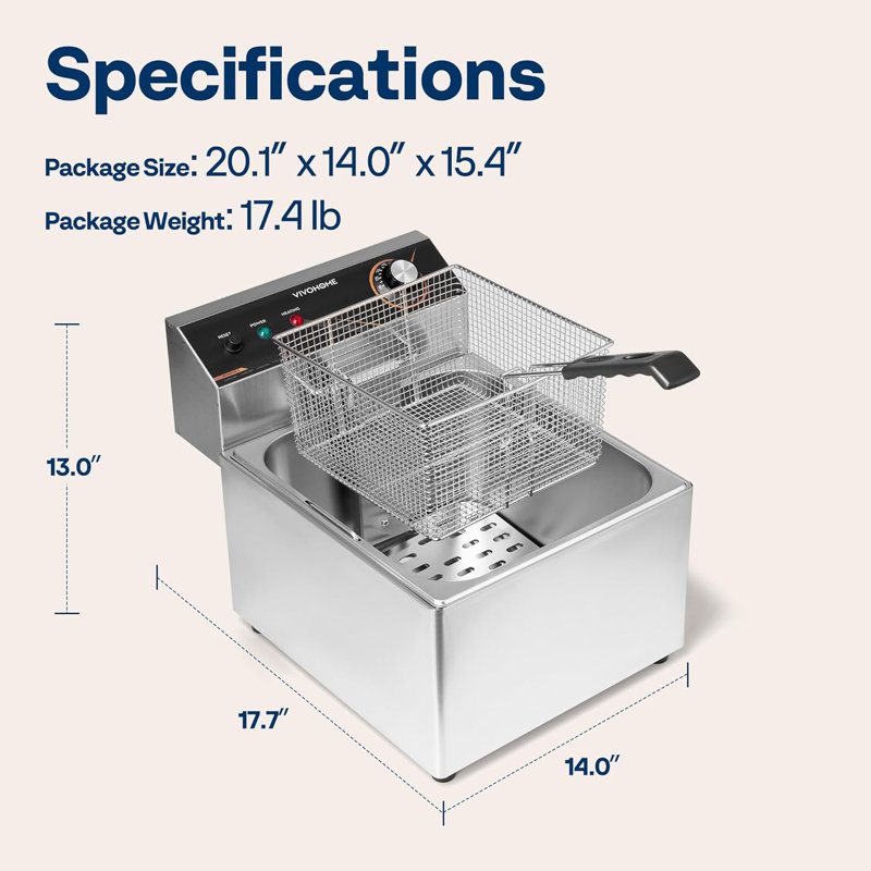 Très grande friteuse Elextric 11l