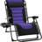Danny-James Oversized Padded Zero Gravity Chair, Folding Outdoor Patio Recliner w/ Side Tray-116541308