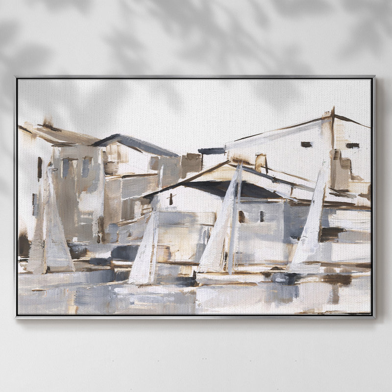 «Right Conditions I», reproduction sur toile encadrée, H 25 po x l 37 po x P 2 po, Argent