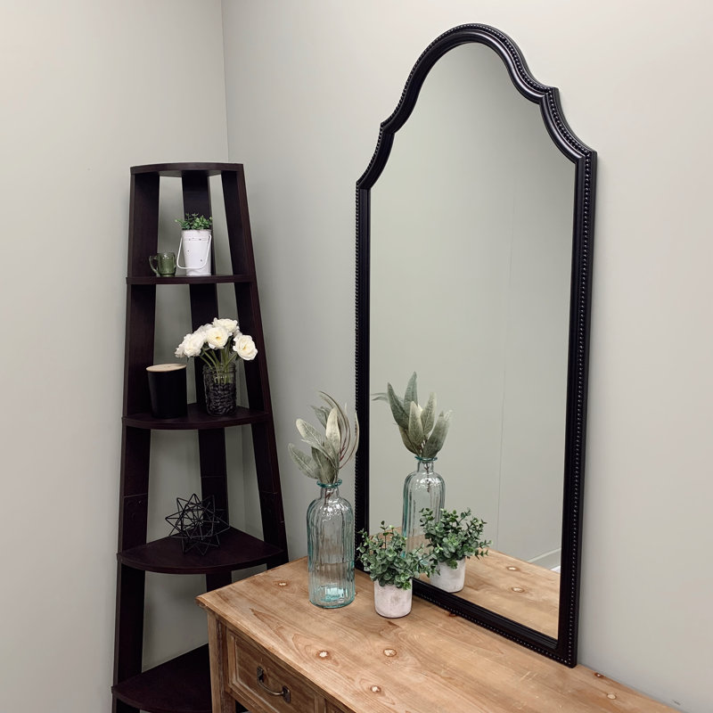 Miroir pleine grandeur encadré, Noir mat