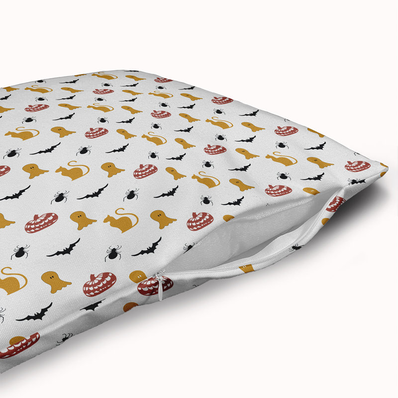 Housse et insert de coussin carré en polyester , 16 po x 16 po, Moutarde dorée