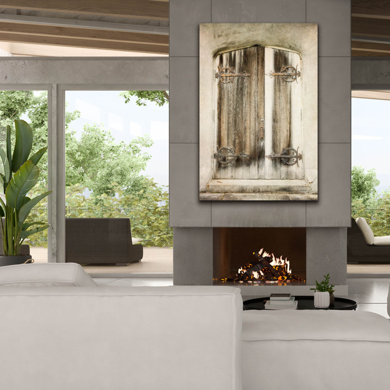  «Rustic Door» par Debra Van Swearingen, art mural sur toile, 40 po x 60 po