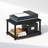 2-Tier Multipurpose Printer Stand Display & Storage Shelf, Espresso/Black-97901948