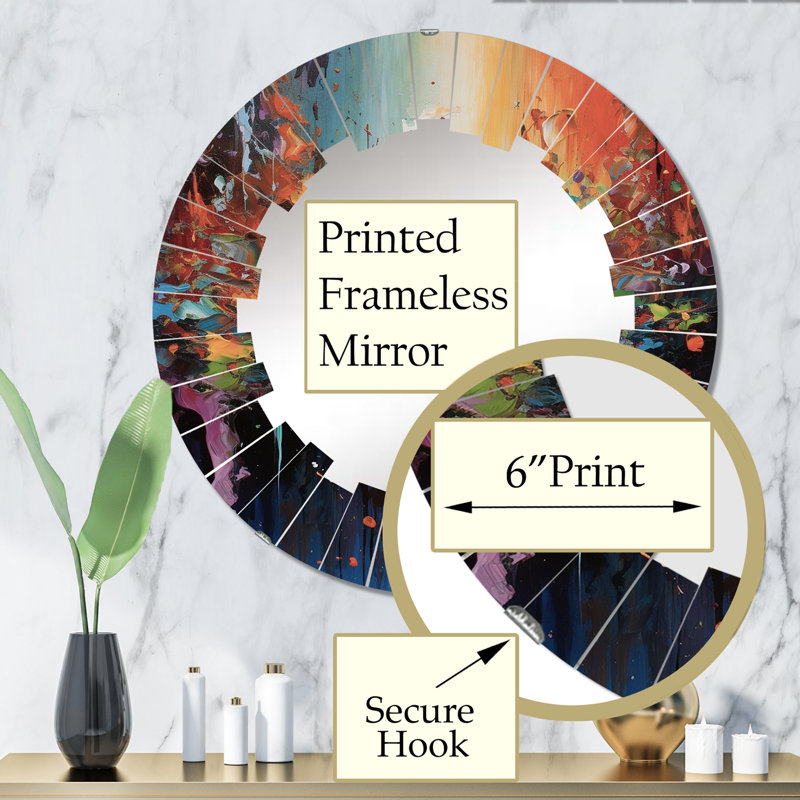 Miroir mural Rendova, 32 po x 32 po