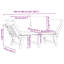  Banc de jardin réglable en bois d'acacia blanc crème 2-en-1-1131082104-1131082111