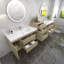 Ensemble de meuble-lavabo double mural 138 po Moreno Bailey-87461320