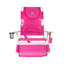Chaise de plage pliante avec coussins 