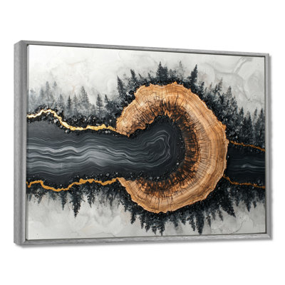 Crystal Current Into The Winter Forest River V - Forest Wall Art