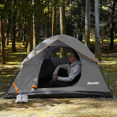 Tente de camping extérieure légère pour 2 à 4 personnes pour les fêtes, cour arrière