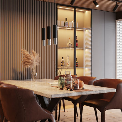 Cylinder pendant light 2-light Guizar
