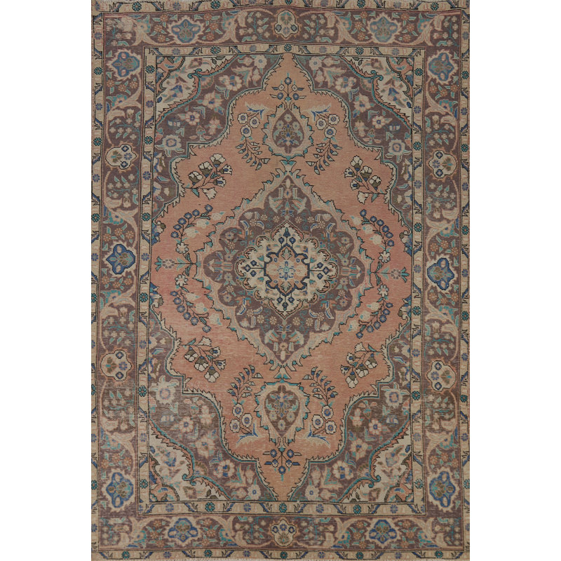 Tapis traditionnel rétro Vintage Medallion 6 x 10