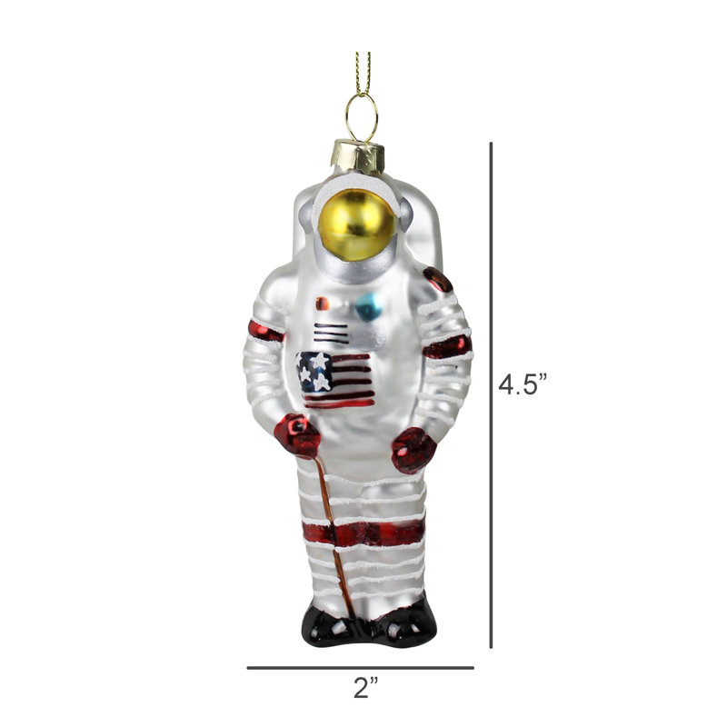 Ornement astronaute, verre