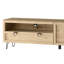 Dunn Manufactured + Solid Oak Wood 1-Door 1-Drawer TV Unit for TVs up to 70"