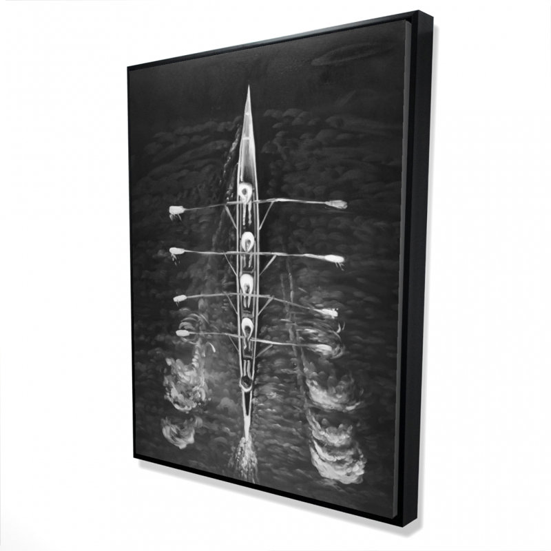 Rowing Boat Print On Canvas