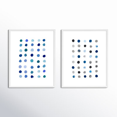 Blue Dot. Set Of 2 by Andrea Stokes
