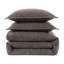 Tweed Solid Color Classic Modern Rustic Woven Duvet Cover Set-104740428-104740426