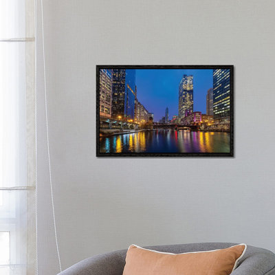Chicago Night by Nejdet Duzen - Print on Canvas