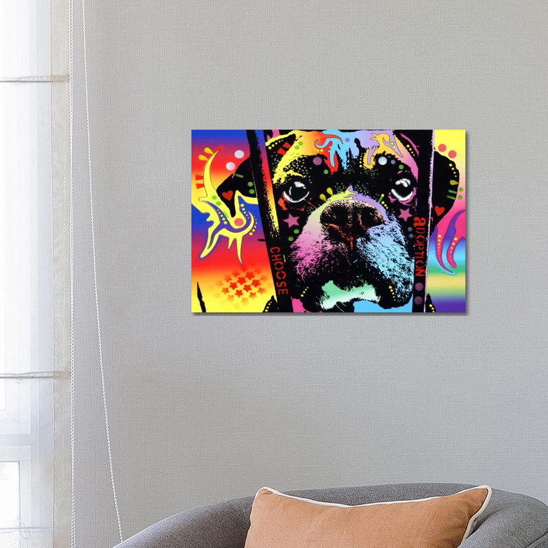 Choose Adoption Boxer by Dean Russo - Wrapped Canvas Print, 66.04 cm H x 45.72 cm W x 3.175 cm D