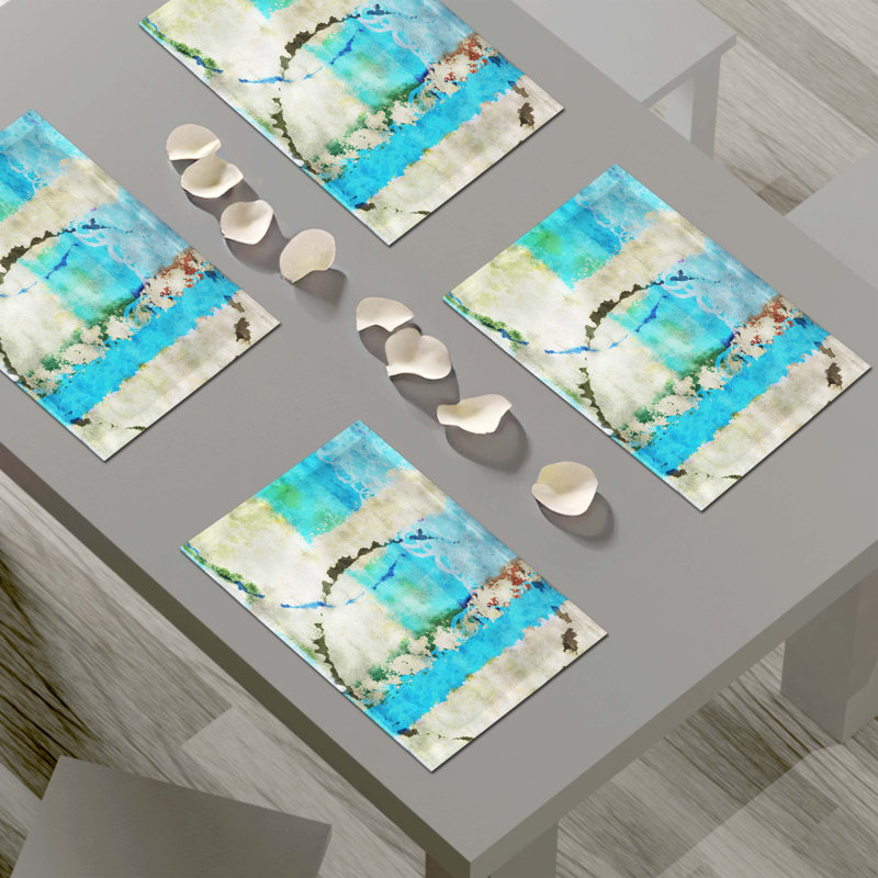 Napperon abstrait en polyester