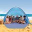 Beach Tent Sun Shelter for 8 Person, UPF 50+ Protection, Portable Sun Shade Canopy with Carrying Bag & Sand Pockets, Lightweight and Easy Setup Beach Umbrella for Camping Fishing Outdoor Picnic