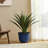 15.25"D Set Of 2 Honeycomb Textured Green Faux Ceramic Pot Plastic Planter-1192810080