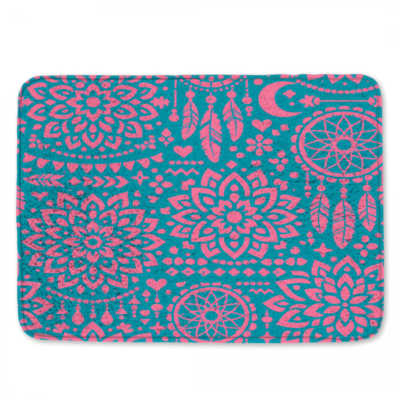 Tapis de bain Mandala Dreamcatcher, 34in W x 21in L