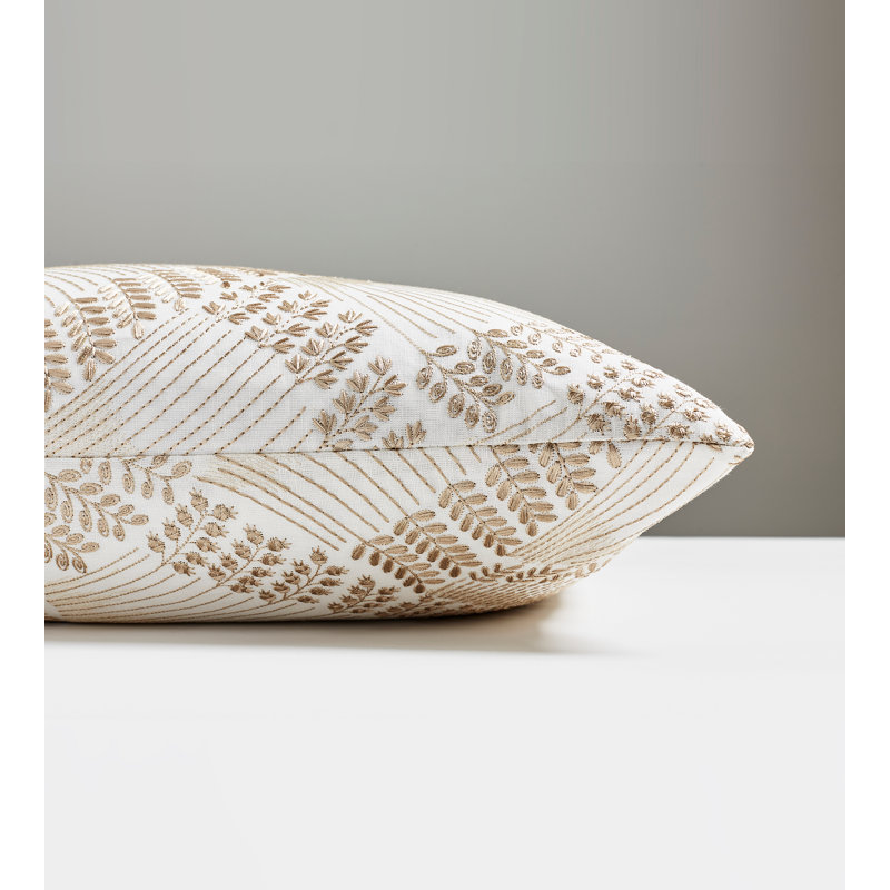 Sahara Linen Square Pillow Cover & Insert, Latte