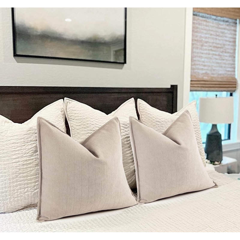 Rectangular Pillow Cover, Beige