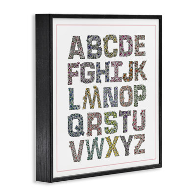 Giclée encadrée alphabet détaillée, par Jennifer Stith