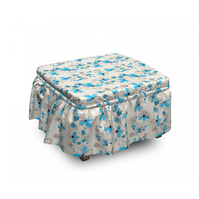 Box Cushion Ottoman Slipcover