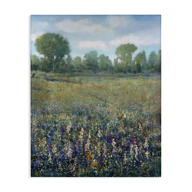 «Lilac & Wildflower Fields», art mural par Tim Ottoole, H 20 po x l 16 po