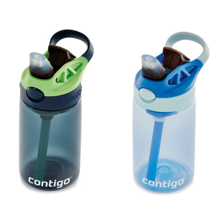 Kids Autospout Water Bottle 2 Pack Blue & Orange - 14 oz. (Contigo)