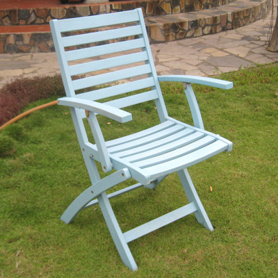 Erkerd Wood Outdoor Folding Dining Armchair