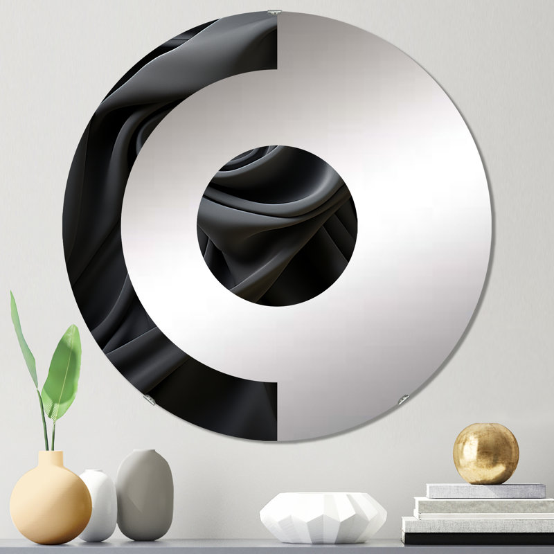 Horst - Miroir mural demi-cercle, 23,6 po x 23,6 po