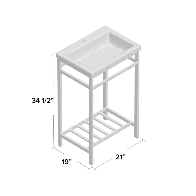Ensemble de meuble-lavabo simple 21 po Arverne, Poli