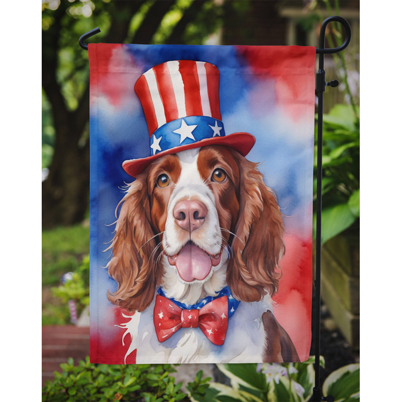 Drapeau patriotique du jardin américain, Épagneul Springer gallois