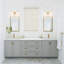 Éclairage pour meuble-lavabo de salle de bain 2 lumières or 22,44 po avec abat-jour en verre fleur festonné, applique murale rétro française pour couloir de chambre à coucher miroir, répertorié ETL