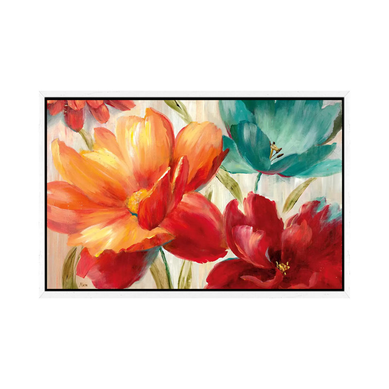 Avalon Garden 1 Piece Painting on Canvas, 101.6 cm H x 66.04 cm W, White Framed