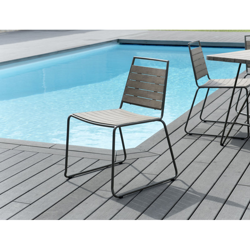 Worden Outdoor Patio Dining Side Chair with Cushion