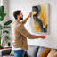 Flowing Forms Japandi - Wrapped Canvas-1370735948-1370735951