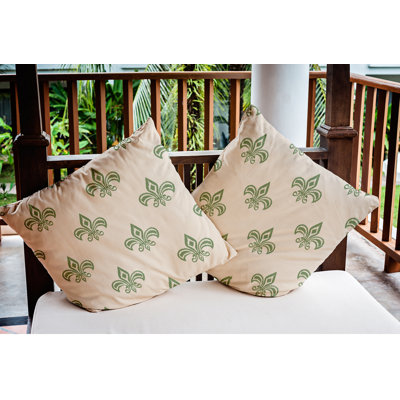 Coussin décoratif intérieur / extérieur Fleur De Lis