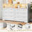 55" Wide 6-Drawer Dresser with Storage, LED & Charging Station-107056111-107056106